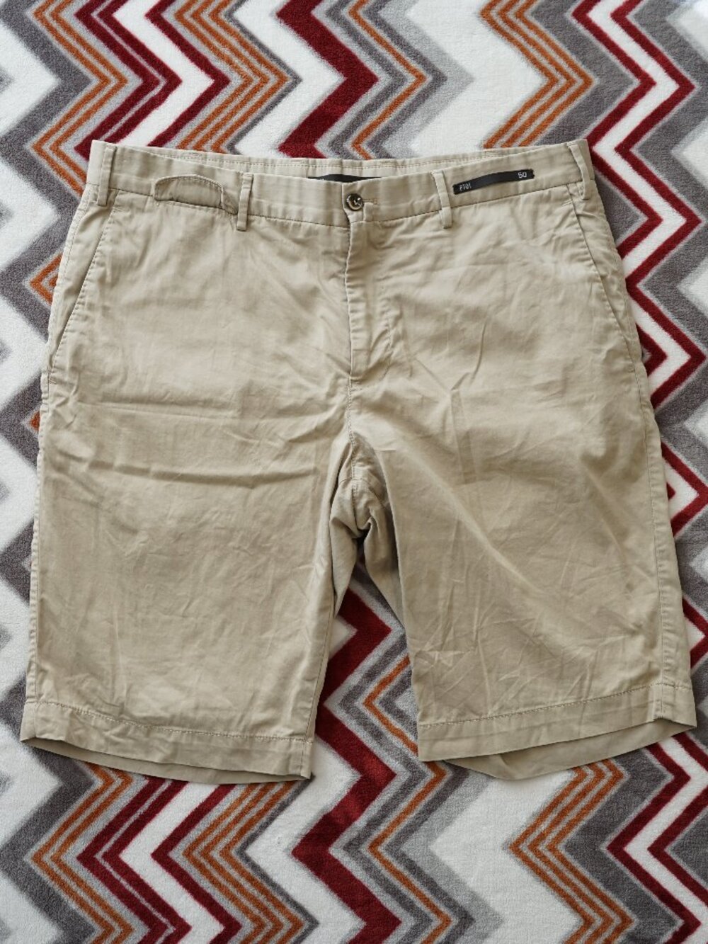 PT01 Torino Men's Brown Chino Bermuda Shorts Size 50